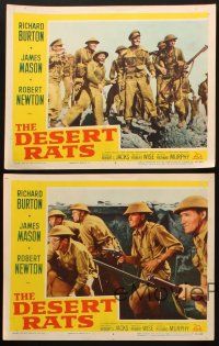 8r426 DESERT RATS 5 LCs '53 Richard Burton leads Australian & New Zealand soldiers against Nazis!