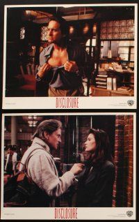 8r335 DISCLOSURE 6 LCs '94 Michael Douglas, sexy Demi Moore, directed by Barry Levinson!