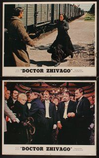 8r637 DOCTOR ZHIVAGO 3 LCs R72 Omar Sharif, Julie Christie, David Lean classic English epic!