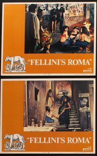8r341 FELLINI'S ROMA 6 LCs '72 Italian Federico classic, the fall of the Roman Empire!