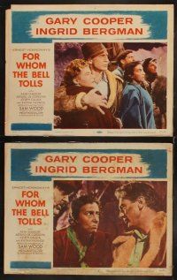 8r282 FOR WHOM THE BELL TOLLS 7 LCs R57 Gary Cooper & Ingrid Bergman, Ernest Hemingway classic!