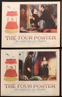 8r345 FOUR POSTER 6 LCs '52 cool images of Rex Harrison, Lilli Palmer, the only two in the movie!