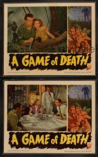 8r649 GAME OF DEATH 3 LCs '45 Robert Wise's version of The Most Dangerous Game, cool art!
