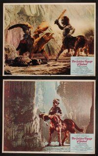 8r286 GOLDEN VOYAGE OF SINBAD 7 LCs '73 Ray Harryhausen, cool fantasy special effects images!