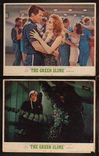 8r288 GREEN SLIME 7 LCs '69 classic cheesy sci-fi movie, wacky images of monster & astronauts!