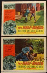 8r438 HALF-BREED 5 LCs '52 Robert Young, Janis Carter, Jack Buetel, Native Americans!