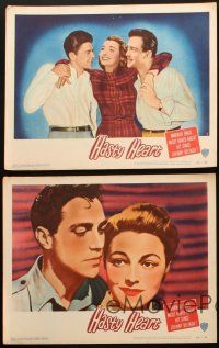 8r439 HASTY HEART 5 LCs '50 patient Ronald Reagan & nurse Patricia Neal help dying Richard Todd!