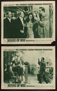 8r113 HOUSE OF WAX 8 LCs '53 Vincent Price, Charles Bronson, great horror images!