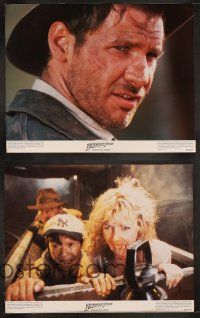 8r121 INDIANA JONES & THE TEMPLE OF DOOM 8 color 11x14 stills '84 Harrison Ford, Kate Capshaw!