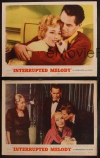 8r669 INTERRUPTED MELODY 3 LCs '55 Glenn Ford, Eleanor Parker as opera singer Melody Lawrence!