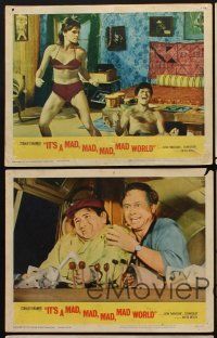 8r451 IT'S A MAD, MAD, MAD, MAD WORLD 5 LCs '64 Spencer Tracy, Mickey Rooney, Milton Berle!