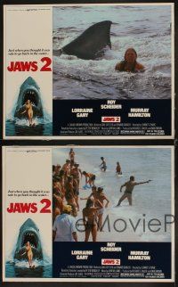 8r551 JAWS 2 4 LCs '78 Roy Scheider, Lorraine Gary, just when you thought it was safe to go back!