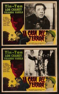 8r133 LA CASA DEL TERROR 8 Spanish/U.S. LCs '60 wacky images of Lon Chaney Jr., Mexican horror sci-fi!