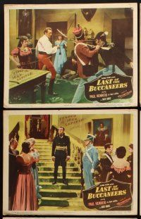 8r358 LAST OF THE BUCCANEERS 6 LCs '50 Paul Henreid as pirate Jean Lafitte, Jack Oakie