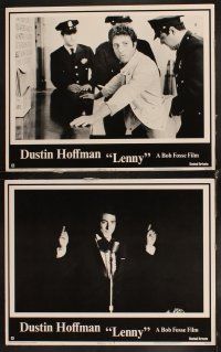 8r138 LENNY 8 LCs '74 Dustin Hoffman as comedian Lenny Bruce, sexy Valerie Perrine as Honey!