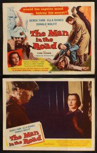 8r150 MAN IN THE ROAD 8 LCs '57 would his drugged captive mind betray his secret & make him confess?