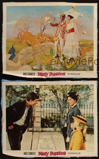 8r681 MARY POPPINS 3 linen LCs '64 Disney classic with Dick Van Dyke & Julie Andrews!