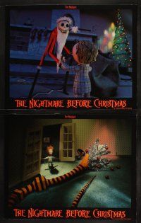 8r171 NIGHTMARE BEFORE CHRISTMAS 8 LCs '93 Tim Burton, Disney, great horror cartoon images!