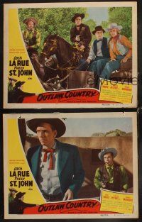 8r690 OUTLAW COUNTRY 3 LCs '48 great images of cowboys Lash La Rue & Al Fuzzy St. John!