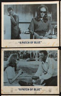 8r366 PATCH OF BLUE 6 LCs '66 Sidney Poitier & Elizabeth Hartman are each captive in their own world
