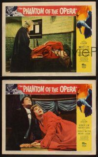 8r692 PHANTOM OF THE OPERA 3 LCs '62 Hammer horror, Herbert Lom, Heather Sears