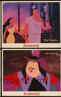 8r567 POCAHONTAS 4 LCs '95 Walt Disney Native American Indian cartoon, great images!