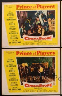 8r475 PRINCE OF PLAYERS 5 LCs '55 Richard Burton as Edwin Booth, Maggie McNamara, John Derek