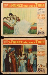 8r476 PRINCE WHO WAS A THIEF 5 LCs '51 Tony Curtis, sexy Piper Laurie & Susan Cabot, Arabian Nights!