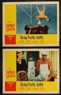 8r191 ROCK-A-BYE BABY 8 LCs '58 Jerry Lewis with bride in a true shotgun wedding, Marilyn Maxwell!