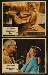 8r192 ROSEMARY'S BABY 8 LCs '68 Mia Farrow & John Cassavetes, classic directed by Roman Polanski!