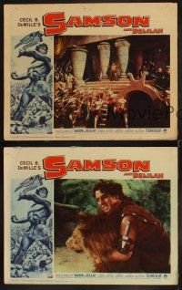 8r704 SAMSON & DELILAH 3 LCs R60 Hedy Lamarr & Victor Mature, Cecil B. DeMille classic!