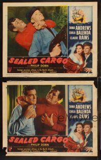8r580 SEALED CARGO 4 LCs '51 Dana Andrews & Carla Balenda, some cool action scenes, World War II!