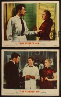 8r707 SEVENTH SIN 3 LCs '57 sexy scared Eleanor Parker betrays super angry Bill Travers!