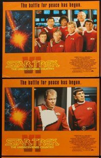 8r388 STAR TREK VI 6 LCs '91 William Shatner, Leonard Nimoy, DeForest Kelley, James Doohan!