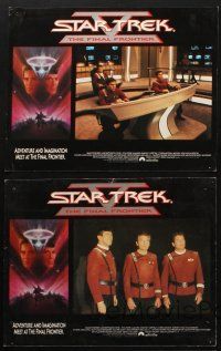 8r490 STAR TREK V 5 LCs '89 The Final Frontier, art of William Shatner & Leonard Nimoy by Bob Peak!