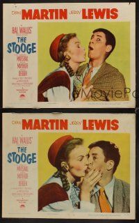 8r716 STOOGE 3 LCs '52 wacky images of Marion Marshall & Jerry Lewis!