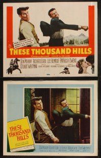 8r219 THESE THOUSAND HILLS 8 LCs '59 cool images of Don Murray, Richard Egan, sexy Lee Remick!