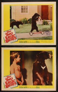 8r231 TWO LITTLE BEARS 8 LCs '61 Eddie Albert, Soupy Sales, Butch Patrick, cute kids become cubs!