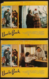 8r724 UNCLE BUCK 3 LCs '89 oh no, it's John Candy, Macaulay Culkin, directed by John Hughes!