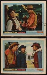 8r726 VERA CRUZ 3 LCs '55 Gary Cooper, Burt Lancaster, directed by Robert Aldrich!