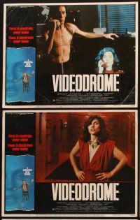 8r404 VIDEODROME 6 LCs '83 David Cronenberg, James Woods, Debbie Harry, horror sci-fi!
