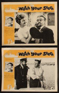 8r237 WATCH YOUR STERN 8 LCs '61 English comedy, Kenneth Connor, Eric Barker, wacky border art!
