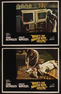 8r240 WHAT'S THE MATTER WITH HELEN 8 LCs '71 Debbie Reynolds, Shelley Winters, wild horror images!