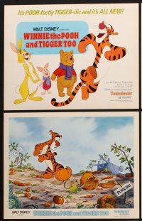 8r411 WINNIE THE POOH & TIGGER TOO 6 LCs '74 Disney, A.A. Milne, Rabbit, Piglet, Christopher Robin!
