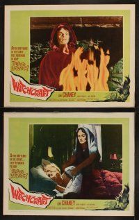 8r245 WITCHCRAFT 8 LCs '64 Lon Chaney Jr, they returned after 300 years to reap BLOOD HAVOC!