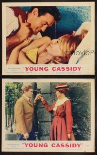 8r735 YOUNG CASSIDY 3 LCs '65 directed by John Ford, bellowing, brawling, womanizing Rod Taylor!