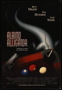 8s019 ALBINO ALLIGATOR 1sh '96 directed by Kevin Spacey, Matt Dillon, art of pool table & gun!