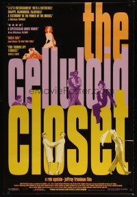 8s169 CELLULOID CLOSET 1sh '96 documentary about homosexuals in Hollywood!