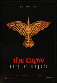 8s197 CROW: CITY OF ANGELS teaser 1sh '96 Tim Pope directed, believe in the power of another!