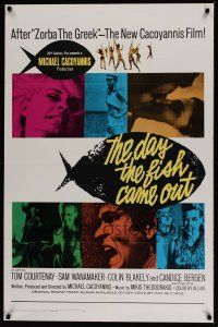 8s211 DAY THE FISH CAME OUT int'l 1sh '67 Michael Cacoyannis, sexy Candice Bergen, Greek comedy!